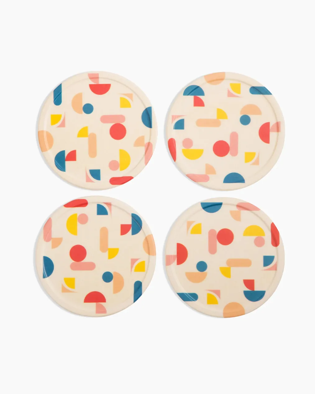 Bamboo Coaster Set - Chips