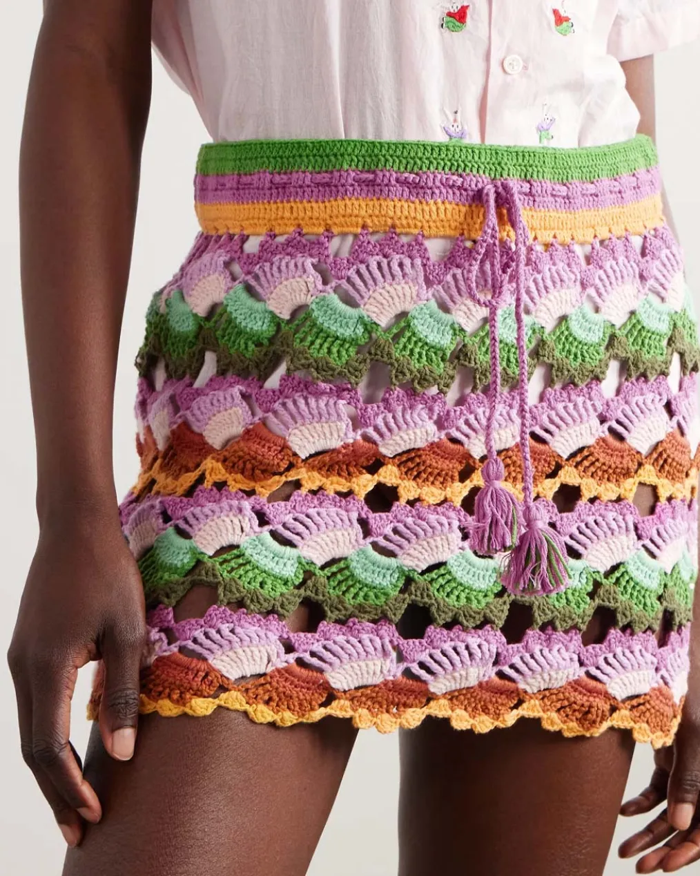 Bananas Crochet Stitch Skirt