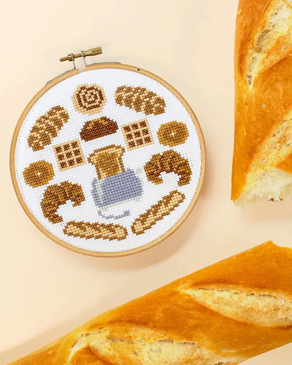 Bread Head Cross Stitch Kit