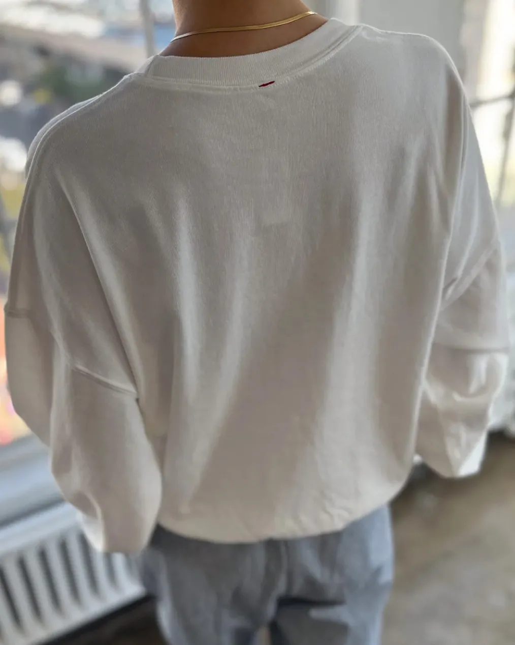 Cali Jersey Sweatshirt - Vintage White