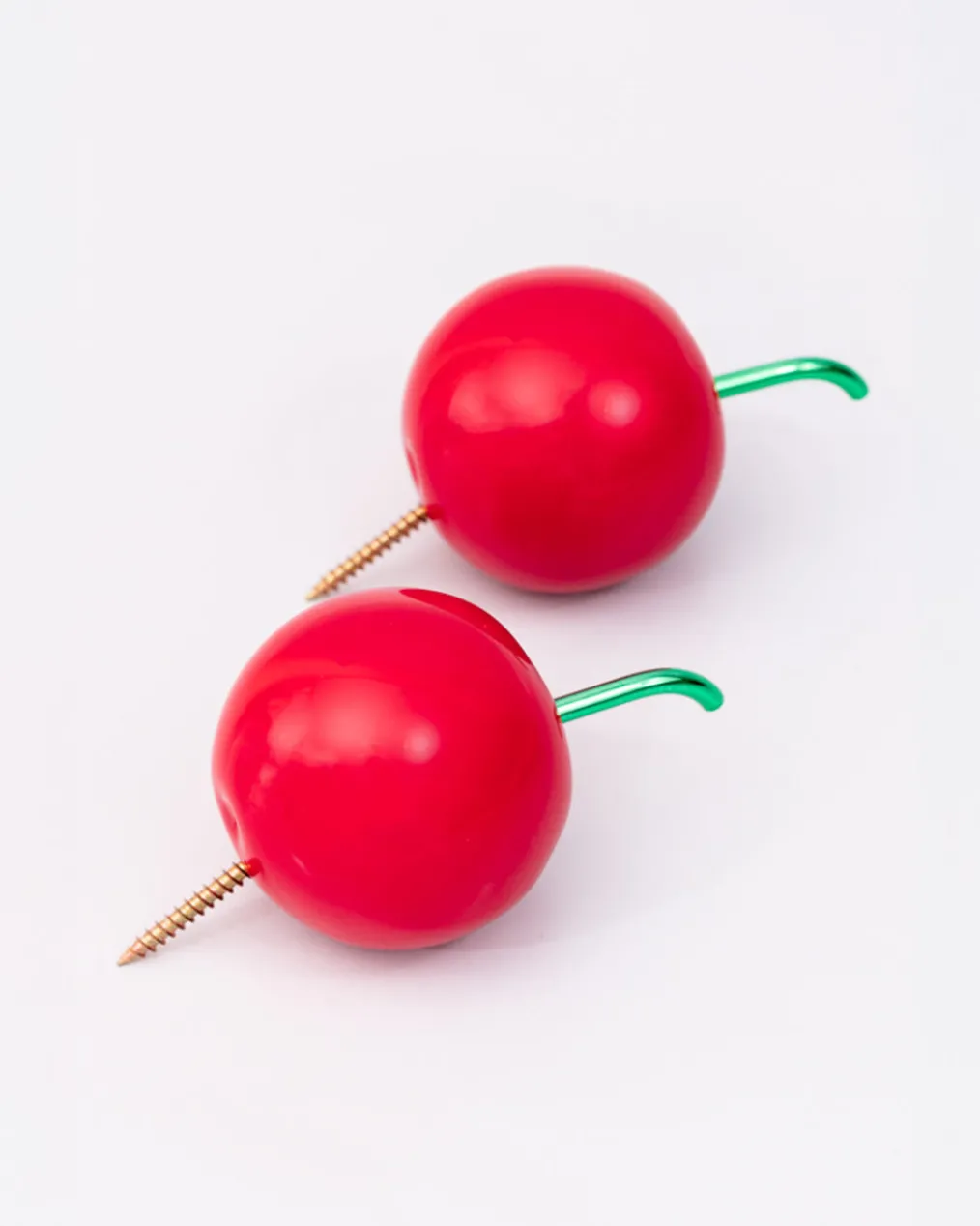 Cherry Wall Hooks - Set of 2