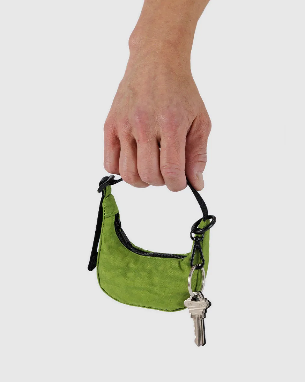 Crescent Bag Charm - Green Juice