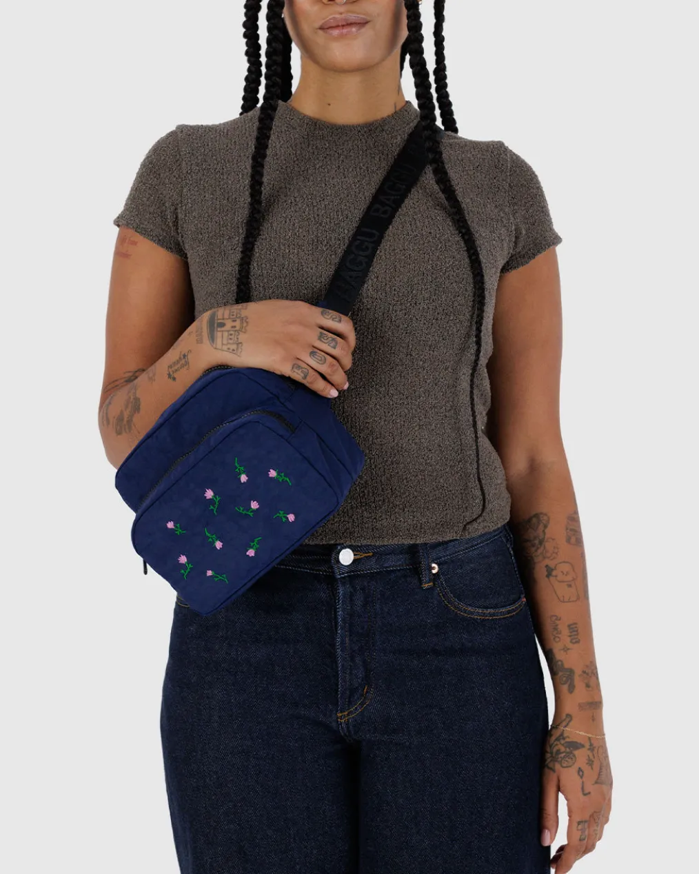 Fanny Pack - Embroidered Wildflower