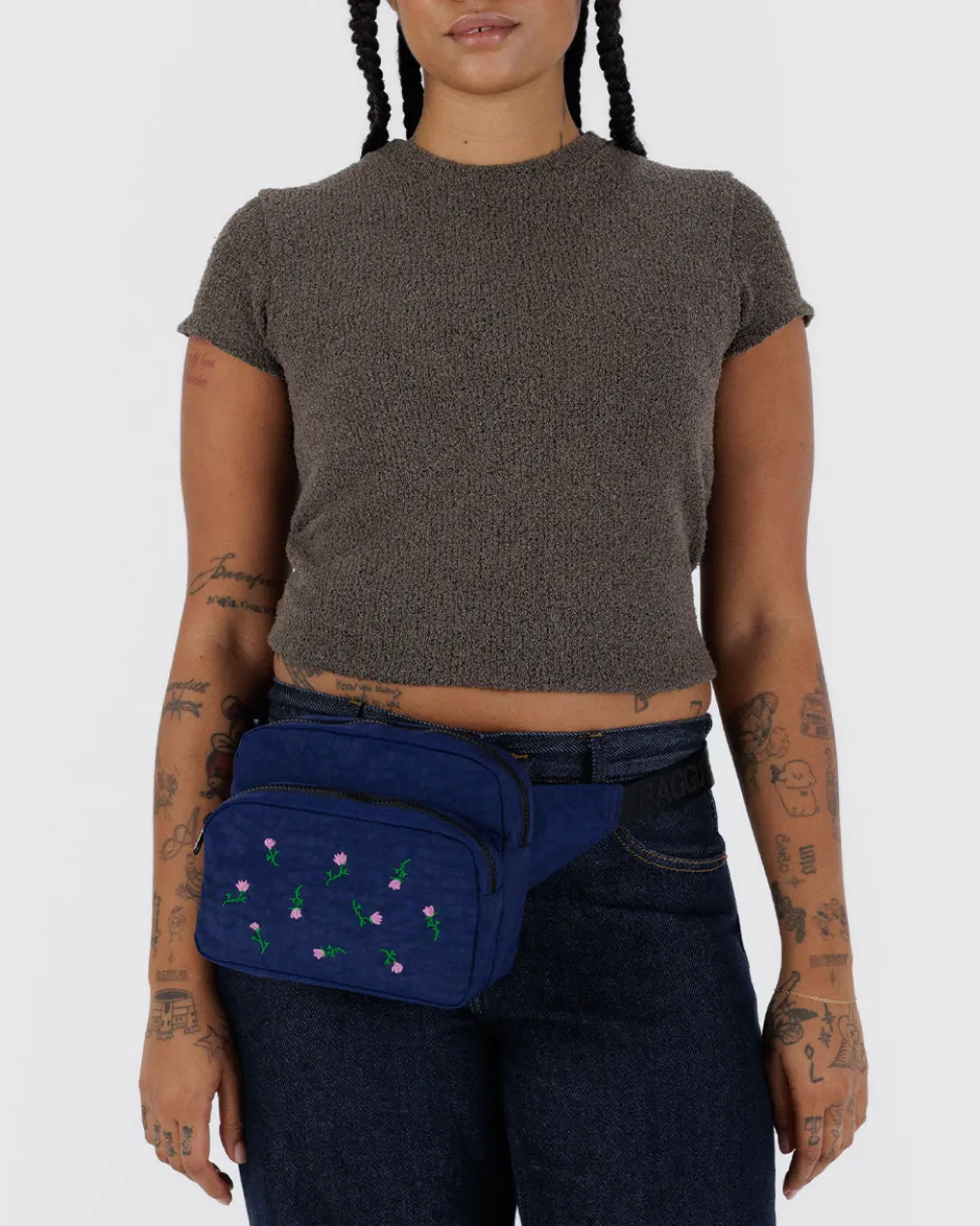Fanny Pack - Embroidered Wildflower