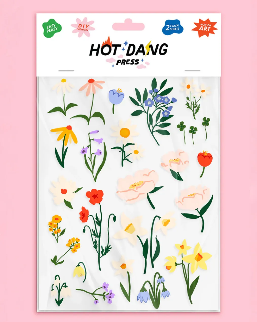 Flowers Always Iron-On Sheet Set