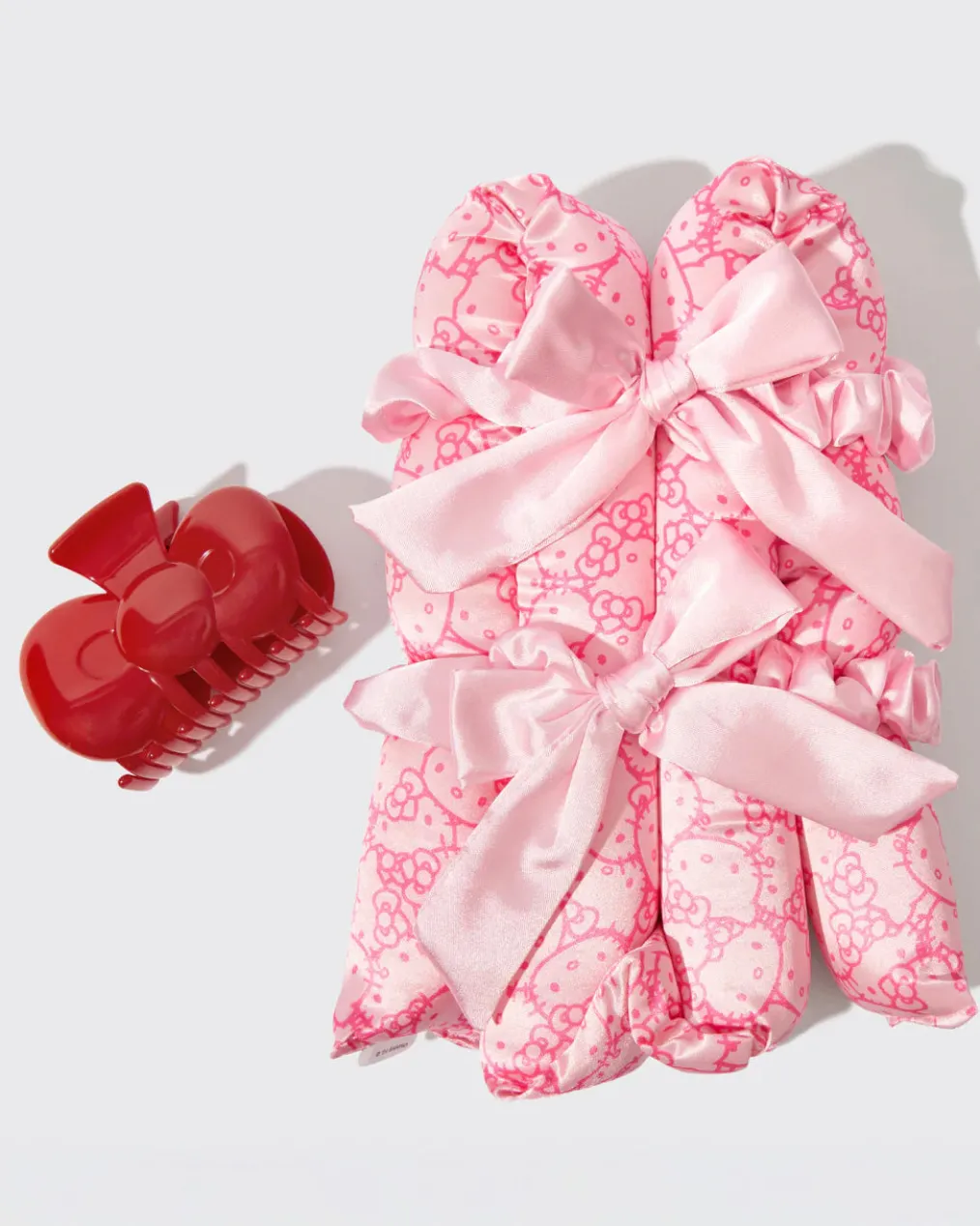 Hello Kitty x Kitsch XL Satin Heatless Styling + Bow Claw Clip