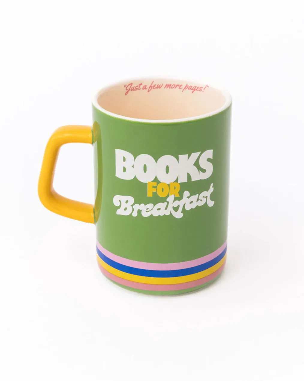 Hot Stuff Big Ceramic Mug - Books for Breakfast