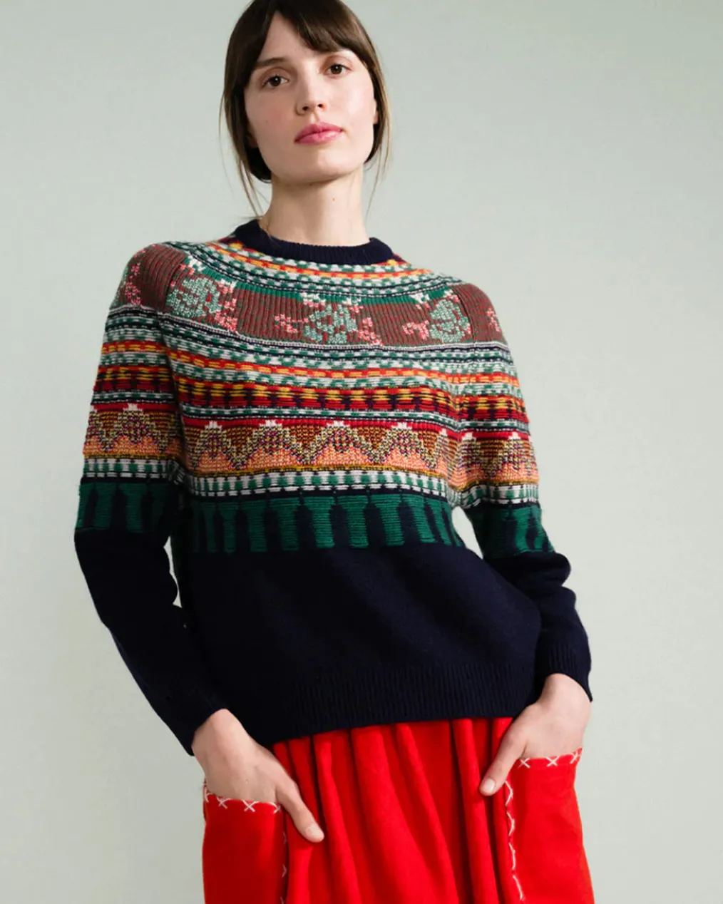Mabel Fairisle Pullover Sweater