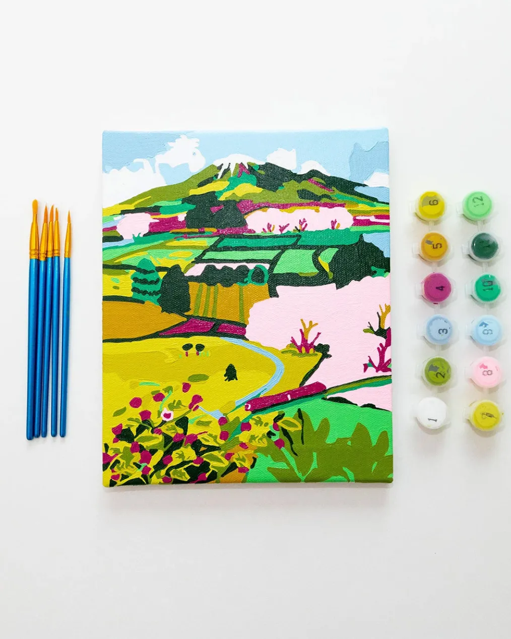 Mini Paint By Numbers - Japanese Countryside