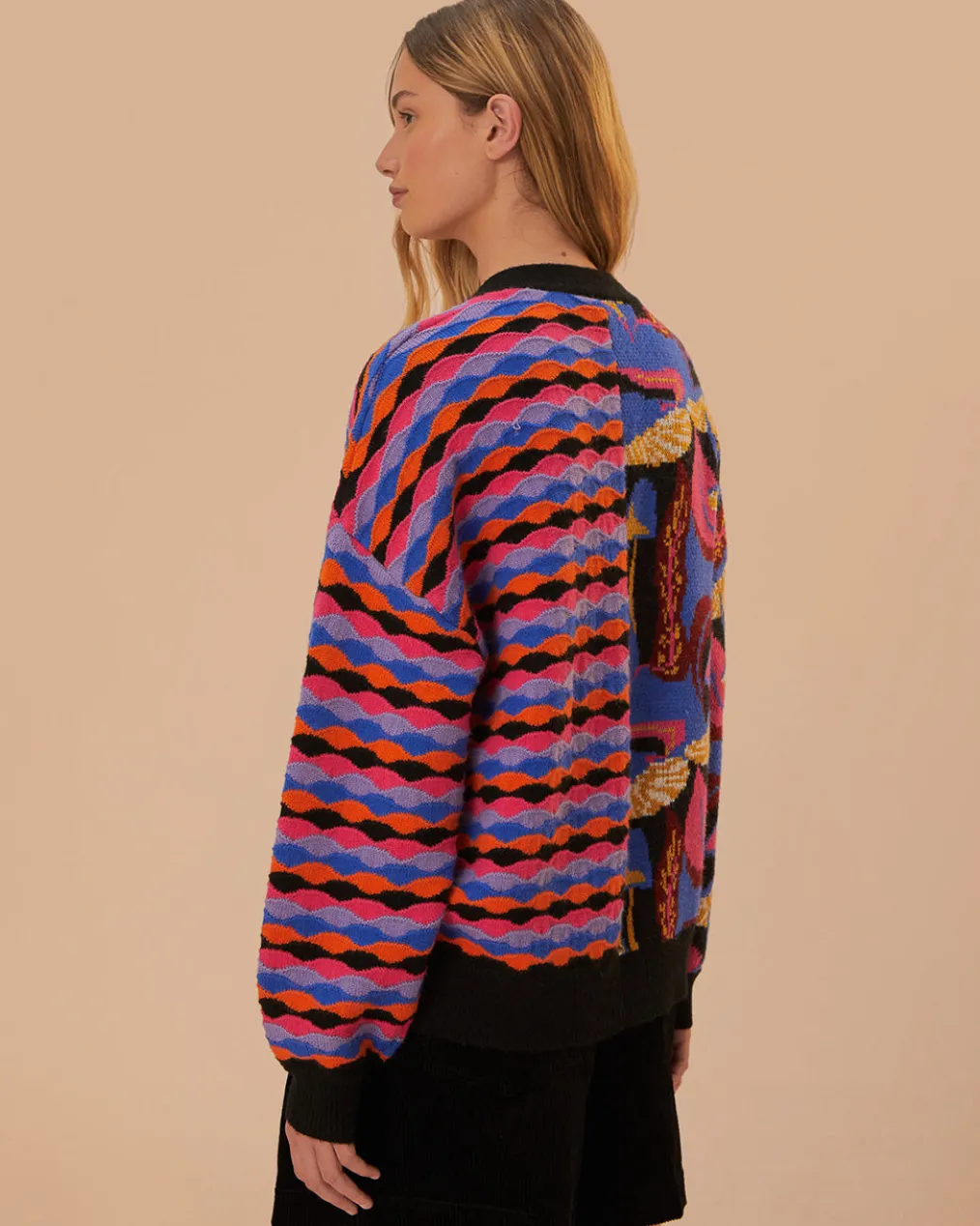 Mixed Mushrooms Knit Cardigan