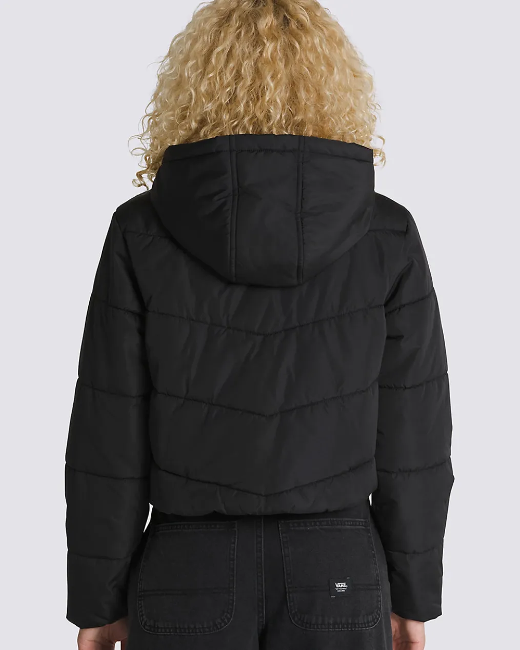 MTE Aubrey Foundry Crop Puff Hood Jacket - Black
