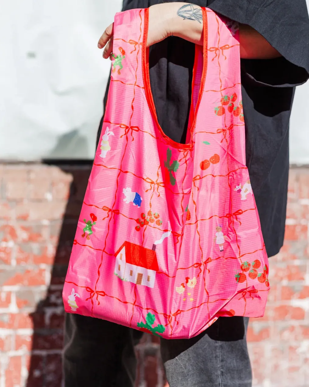 Nylon Tote - Cottage Core