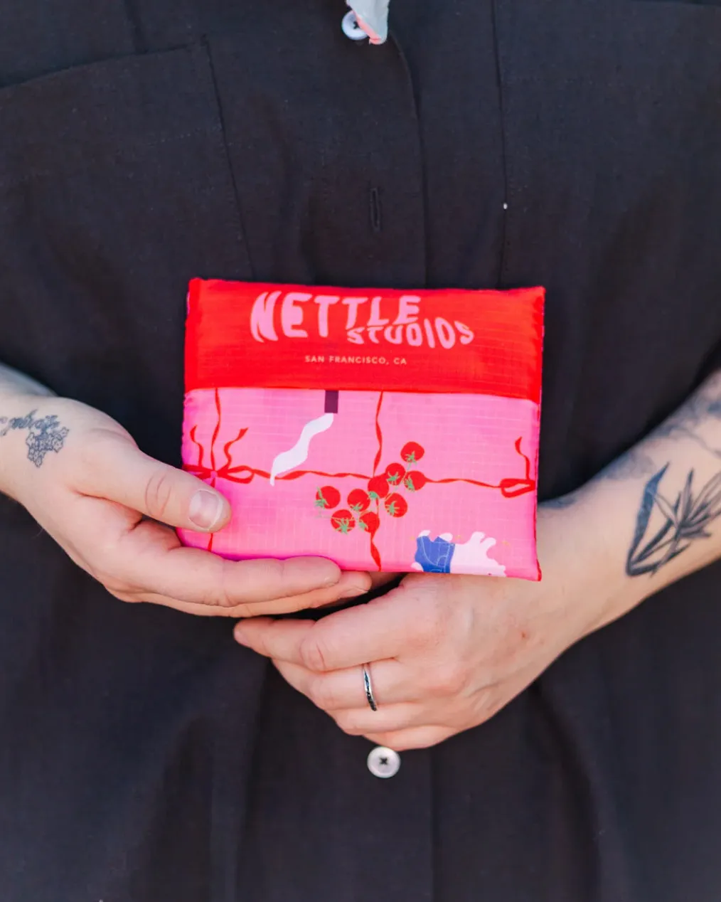 Nylon Tote - Cottage Core