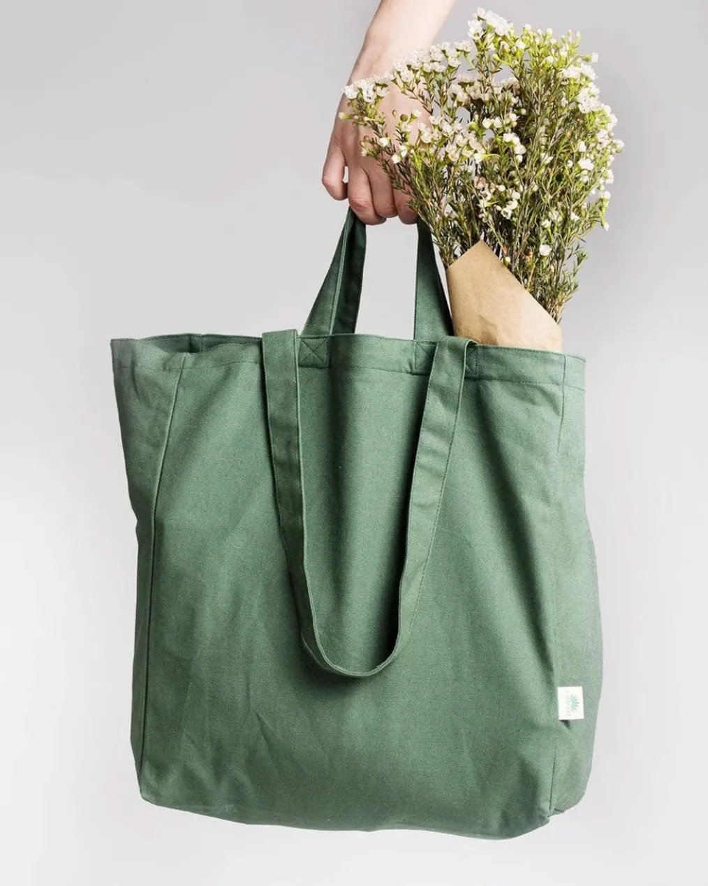 Organic Cotton Tote Bag - Green