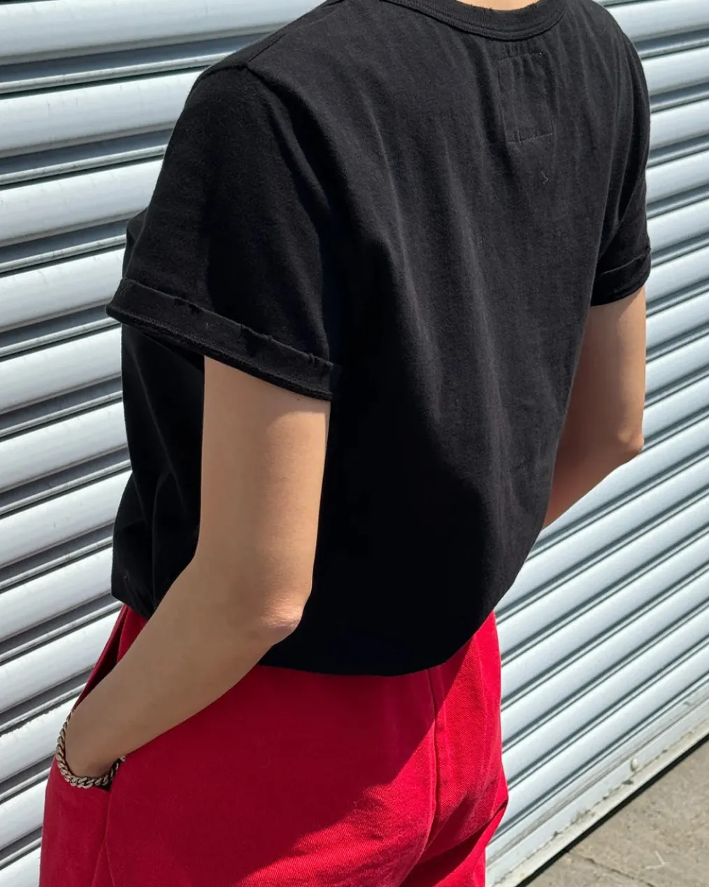 Organic Cotton Vintage Boy Tee - True Black