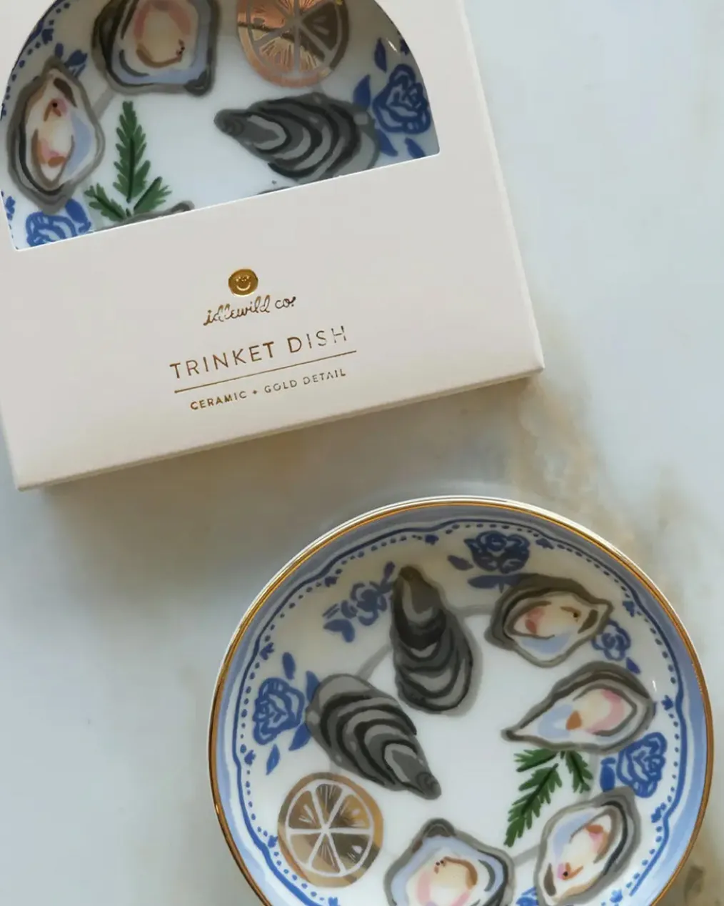 Oysters Porcelain Trinket Dish