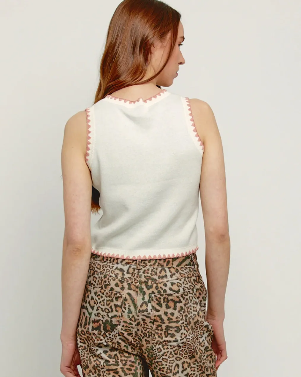 Pink Martini Knitted Vest Top