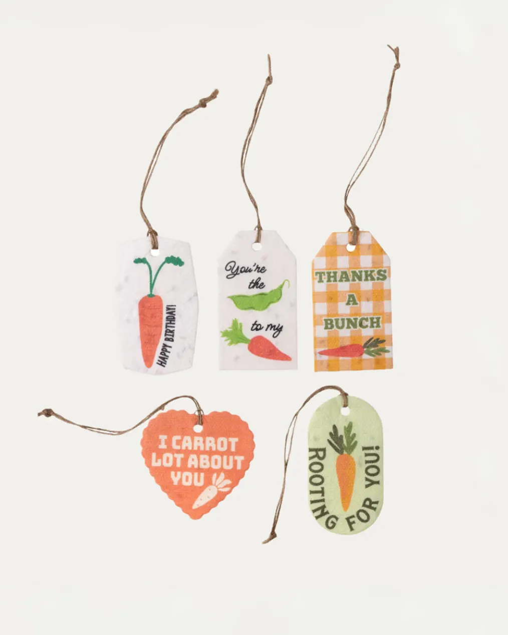 Plantable Seed Gift Tags - Carrots
