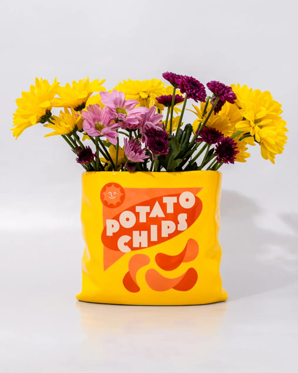 Potato Chips Ceramic Vase