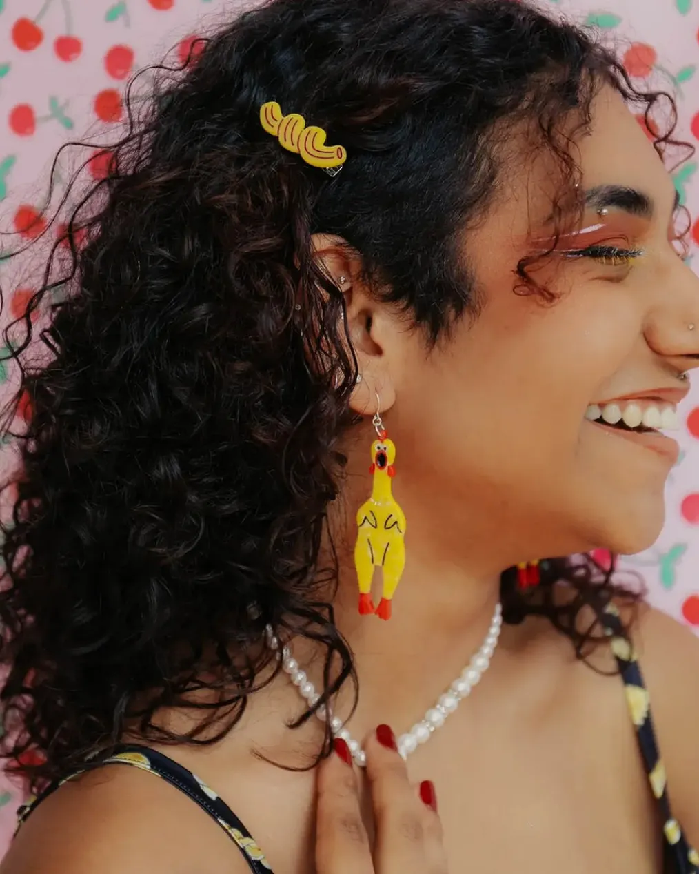 Rubber Chicken Earrings