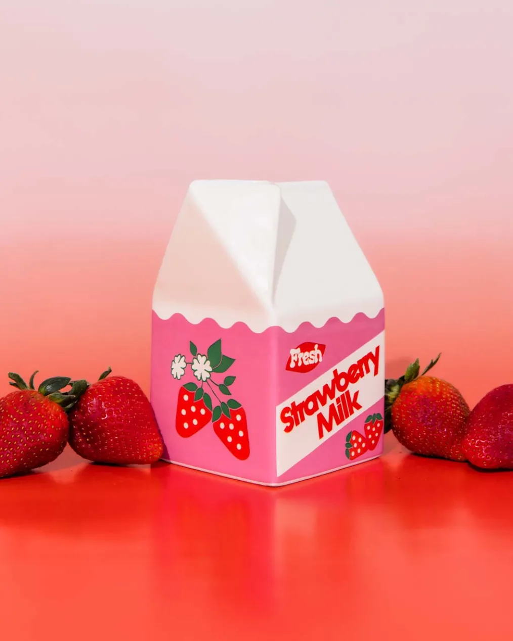 Strawberry Milk Vase