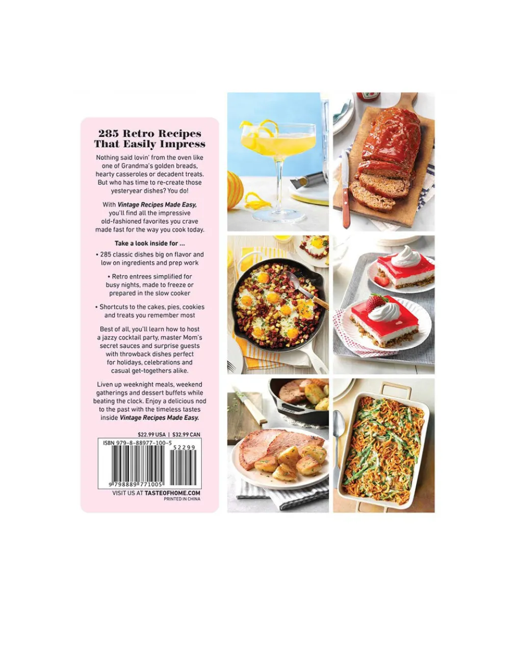 Taste of Home Vintage Recipes Made Easy Cookbook