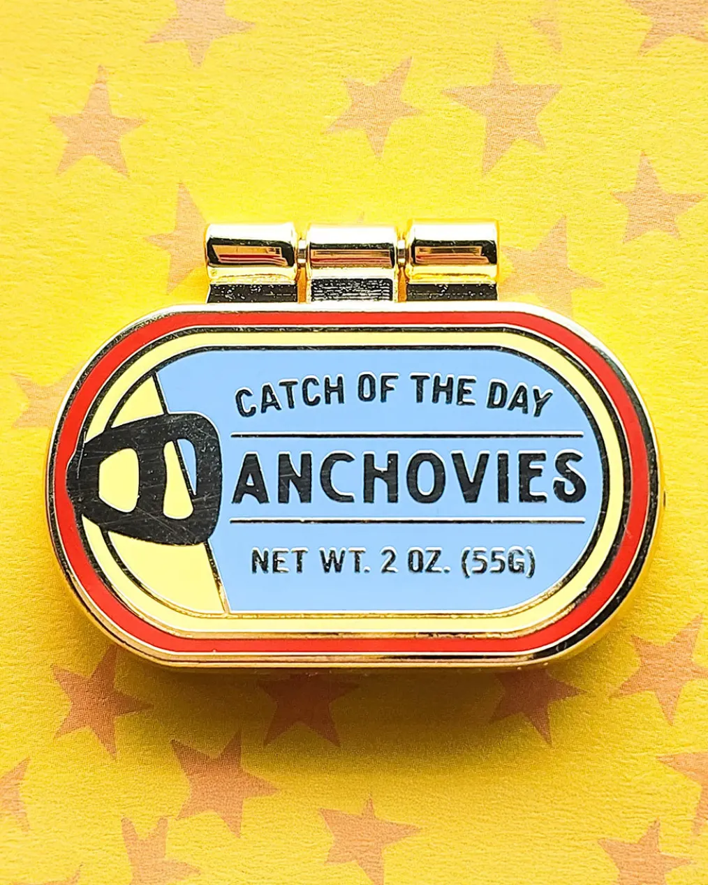 Tinned Anchovies Enamel Pin