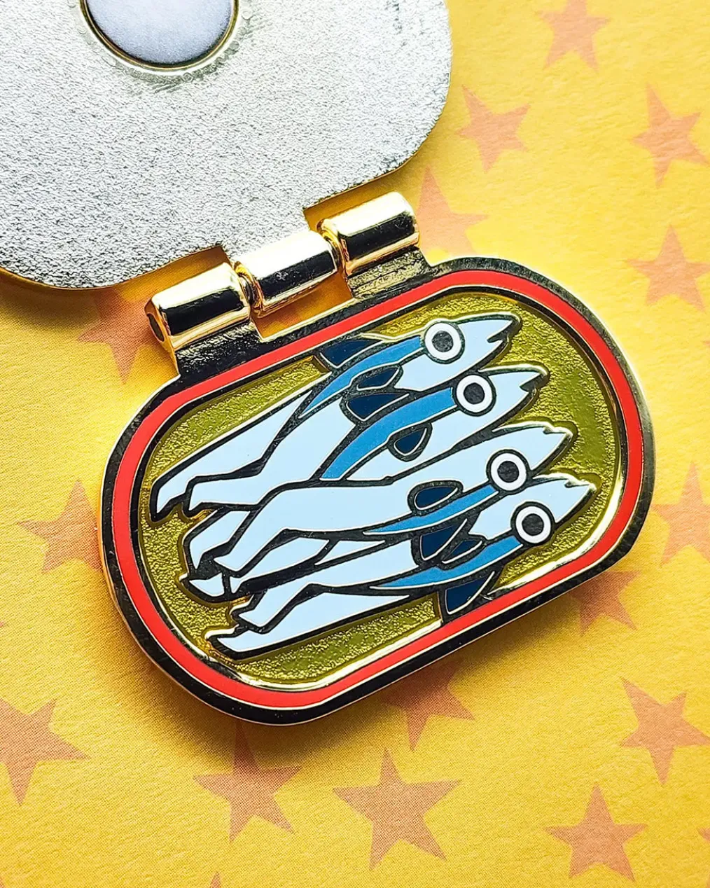 Tinned Anchovies Enamel Pin