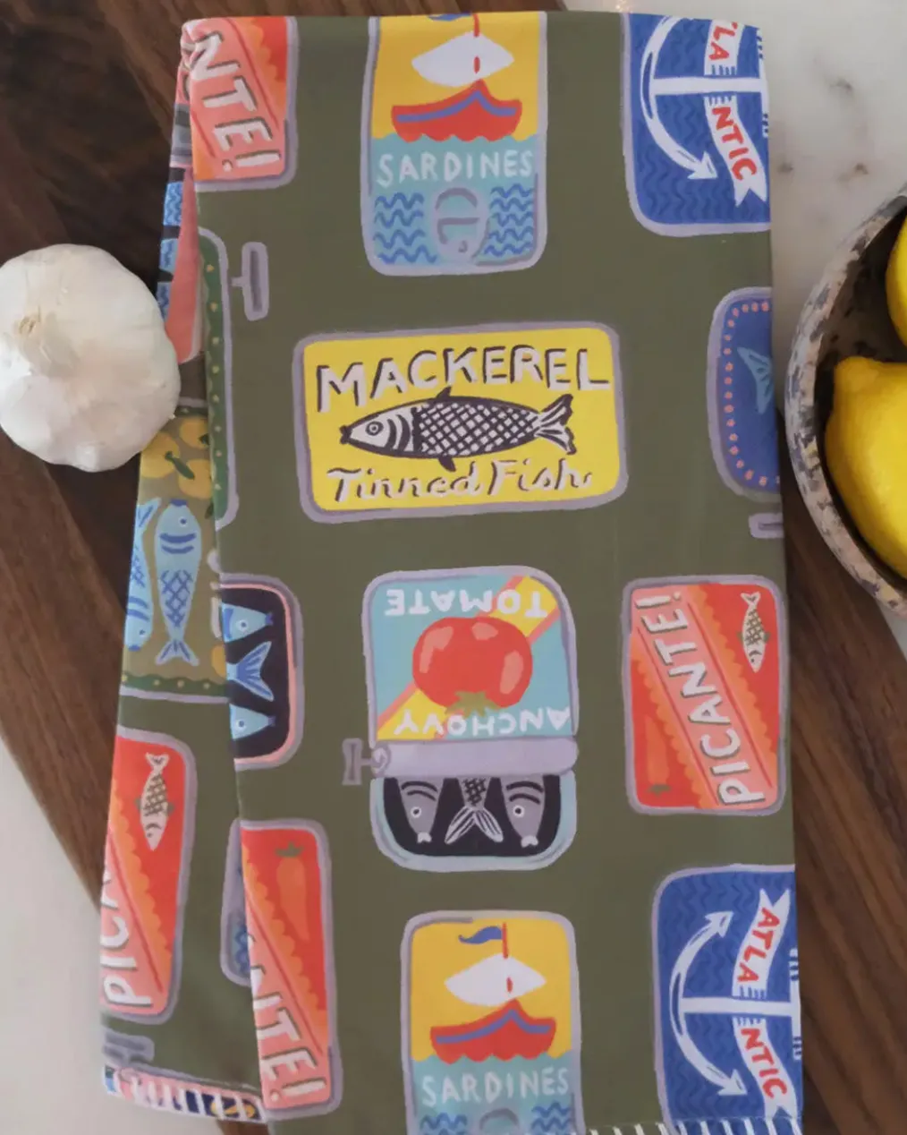 Tinned Fish Tea Towel