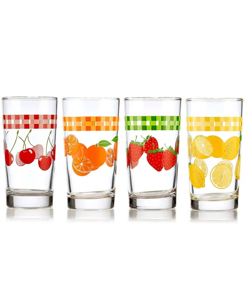 Vintage Juice Glasses - Set of 4